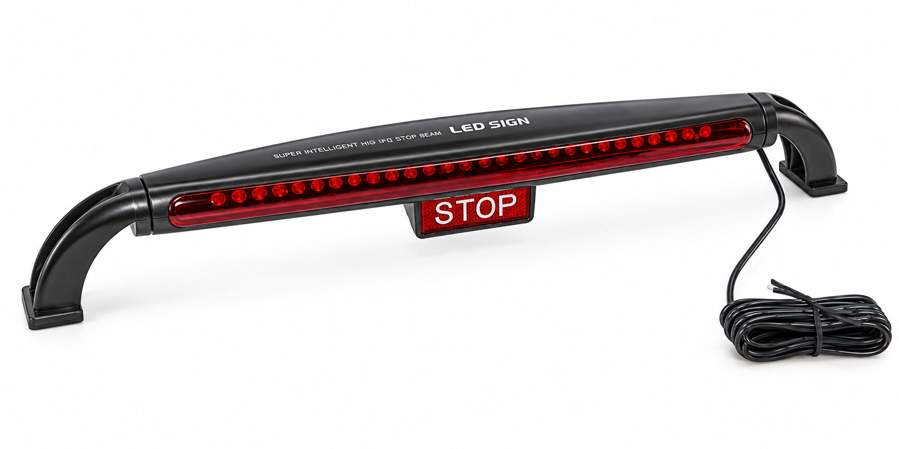 LUZ STOP 28 LEDS C/ESTROBO ROJA