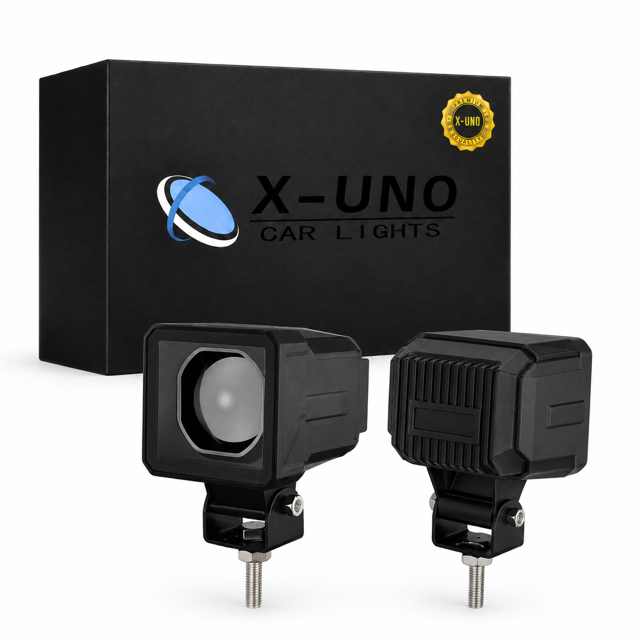 FAROS AUXILIARES ALTA Y BAJA BLANCA C/LASER ROJO X-UNO