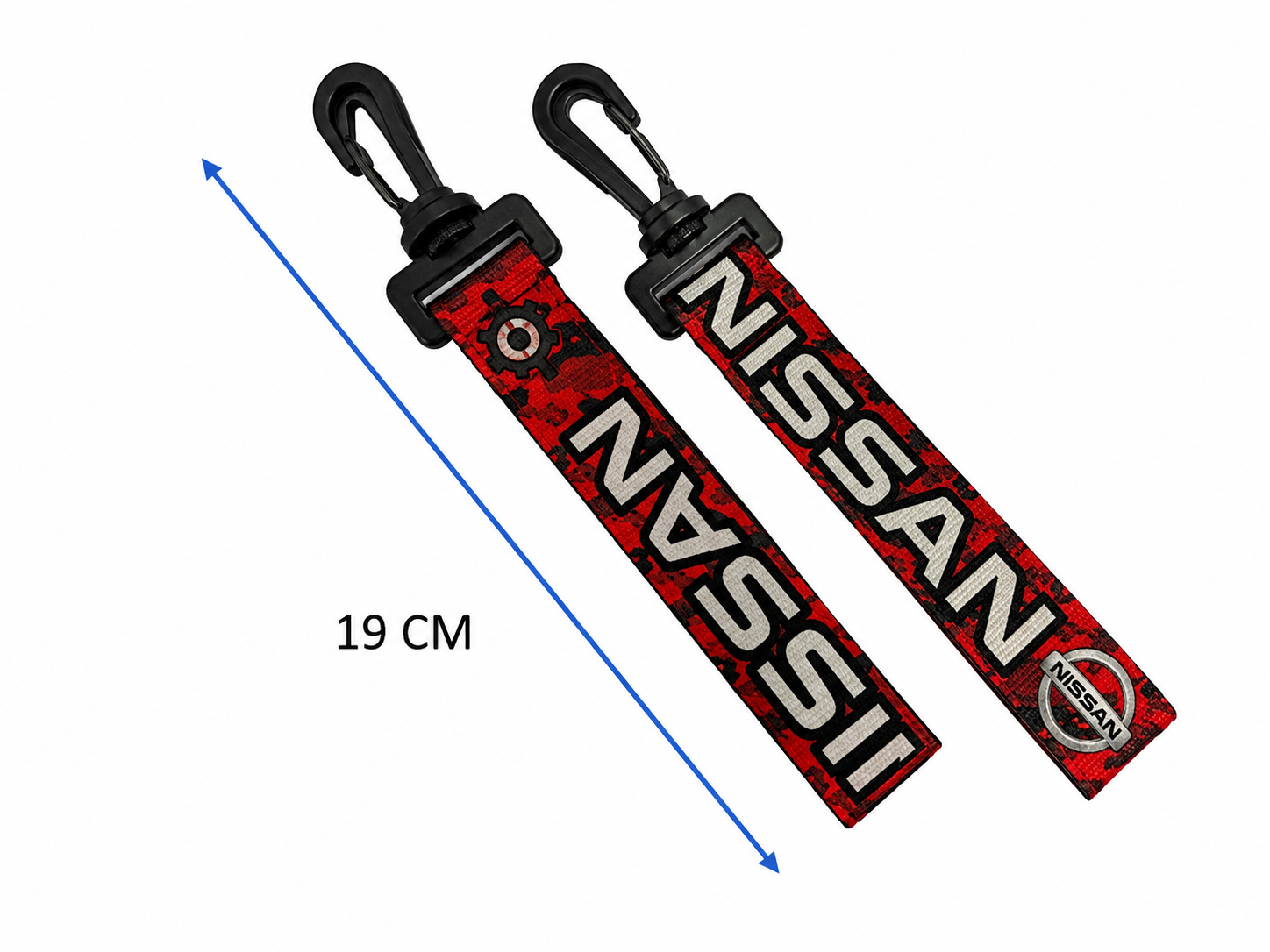 LLAVERO DE CINTA CHICO 19 CM NISSAN VARIOS DISE?OS