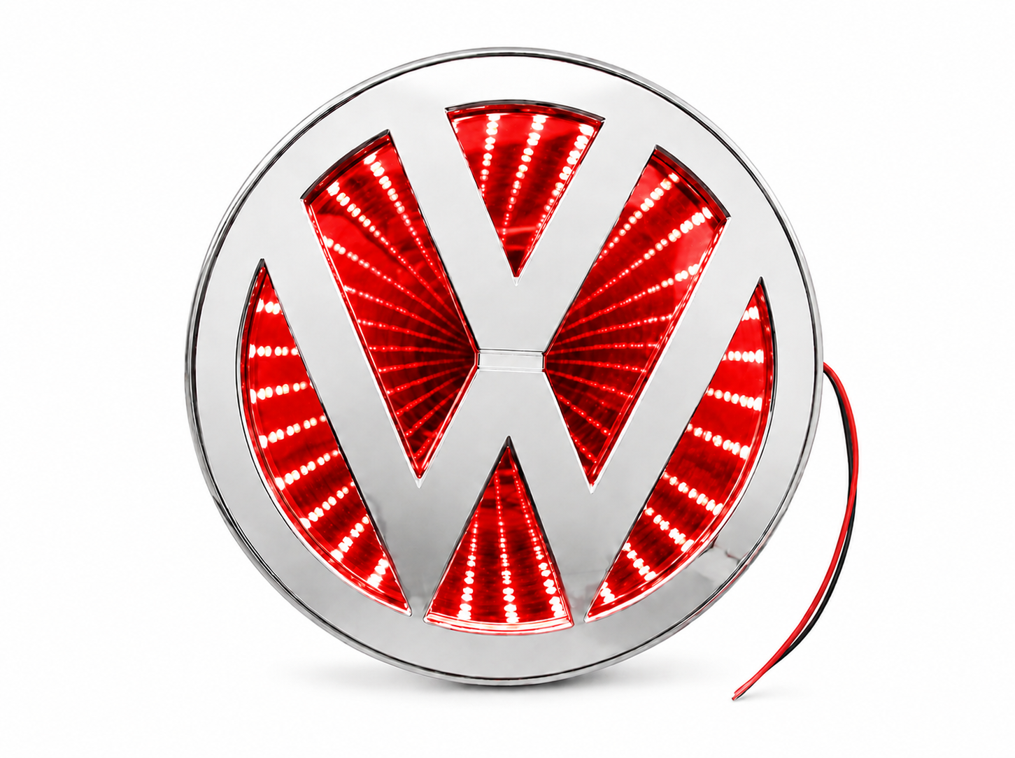 ESCUDO VOLKSWAGEN C/LUZ ROJO 3D C/PEGATINA
