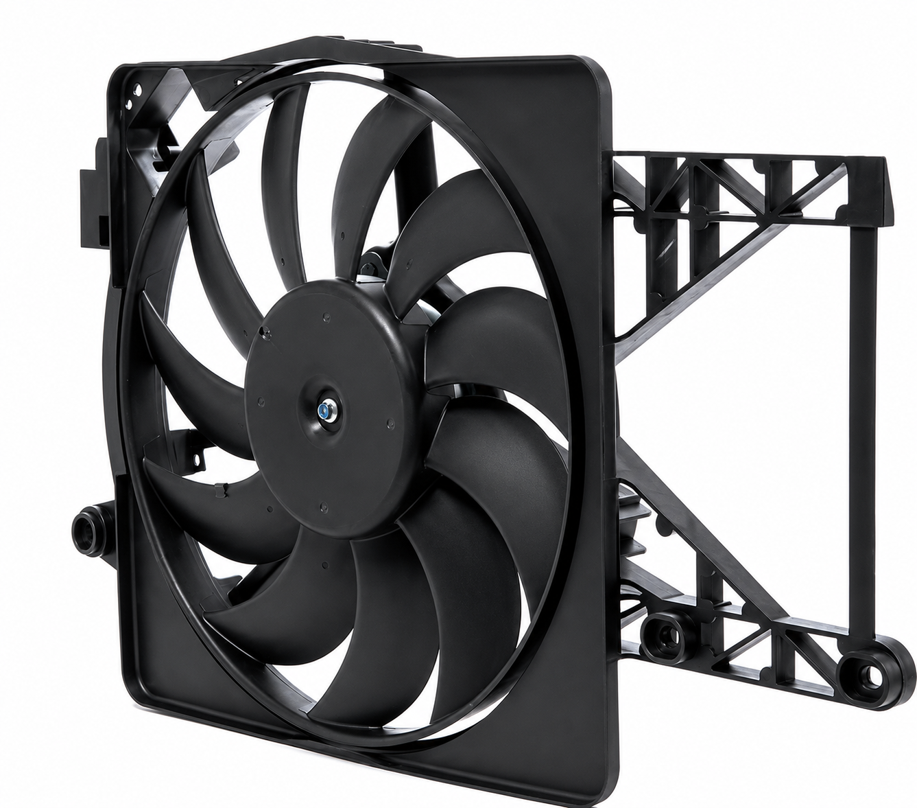 MOTOVENTILADOR COMPLETO RADIADOR Y AIRE ACONDICONADO FORD FIESTA-IKON-COURIER 11 ASPAS 2 TERMINALES SIN RESISTENCIA TOTAL