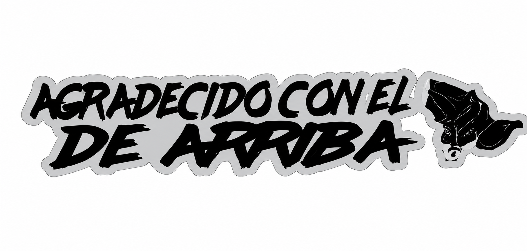 CALCOMANIA C/DISE?O AGRADECIDO CON EL DE ARRIBA