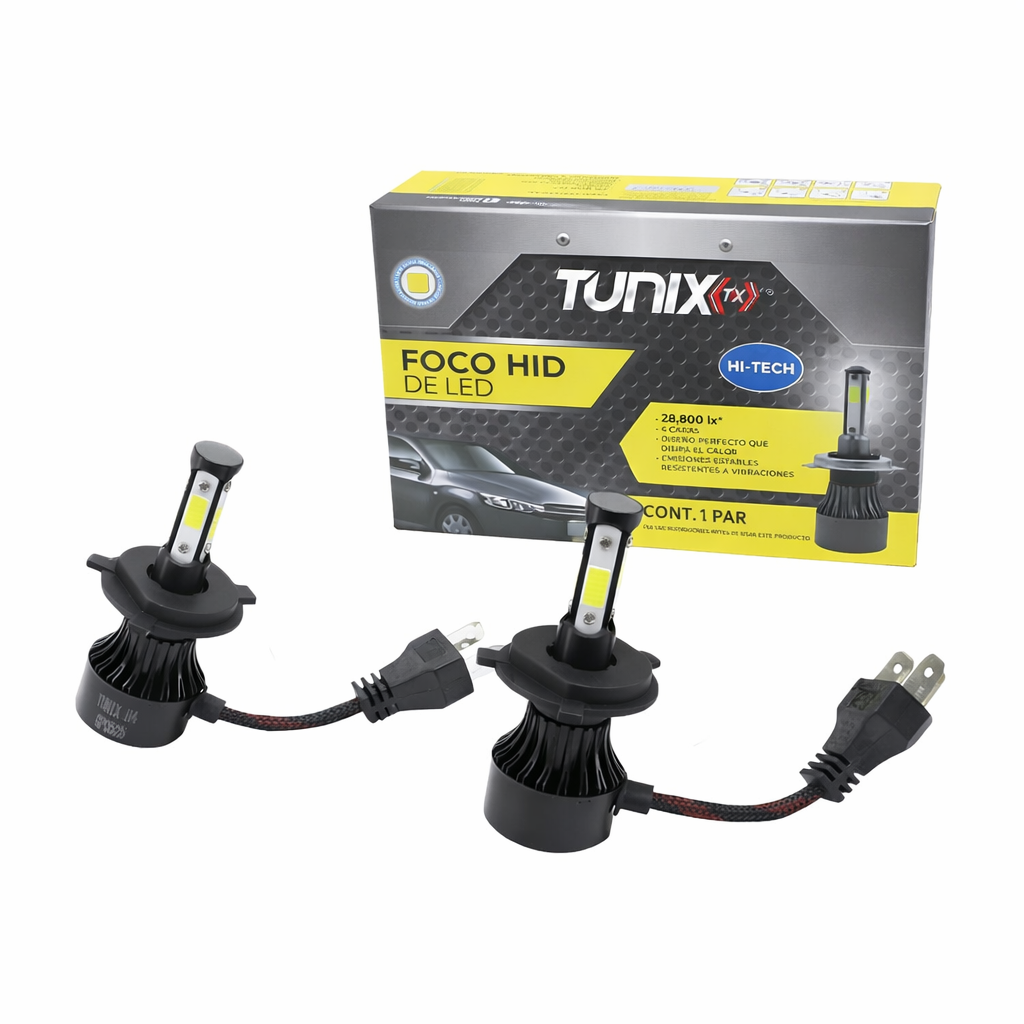 KIT LED H4 BLANCO 4 CARAS 12 V TUNIX