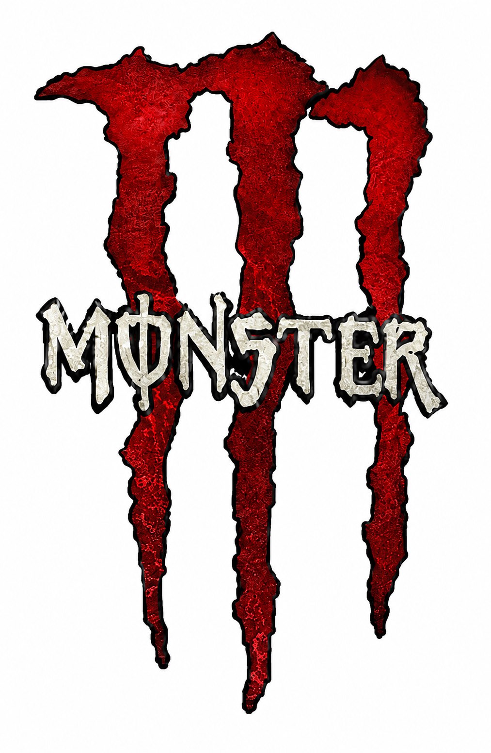 CALCOMANIA LATERAL MONSTER ROJO