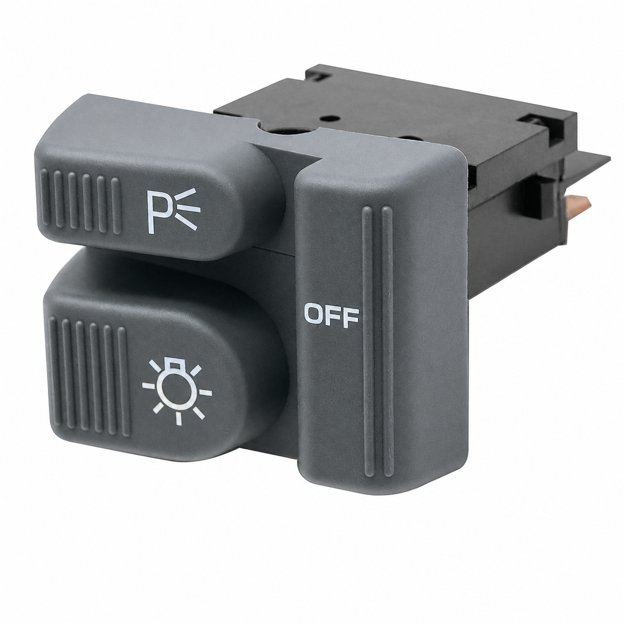 SWITCH DE LUZ CHEVROLET TIPO TECLA GRIS 6 TERMINALES 043 CUB